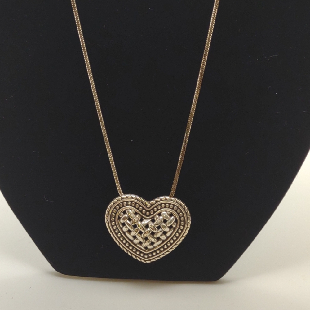 Brighton Heart Weave Pendant Necklace